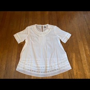 White babydoll blouse